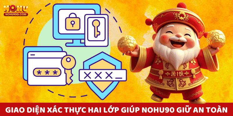 Giao diện xác thực hai lớp giúp nohu90 giữ an toàn tuyệt đối cho người chơi.